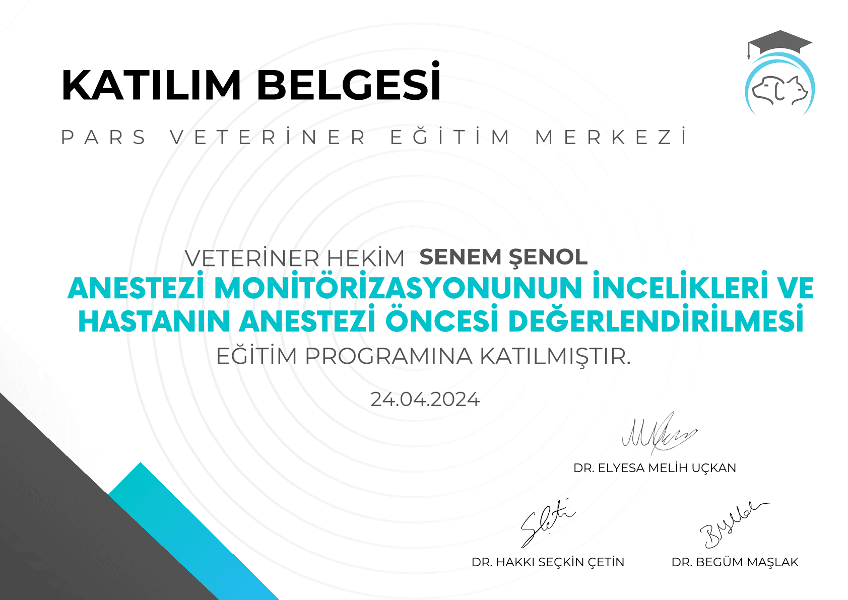Senem Şenol - Sertifika 15