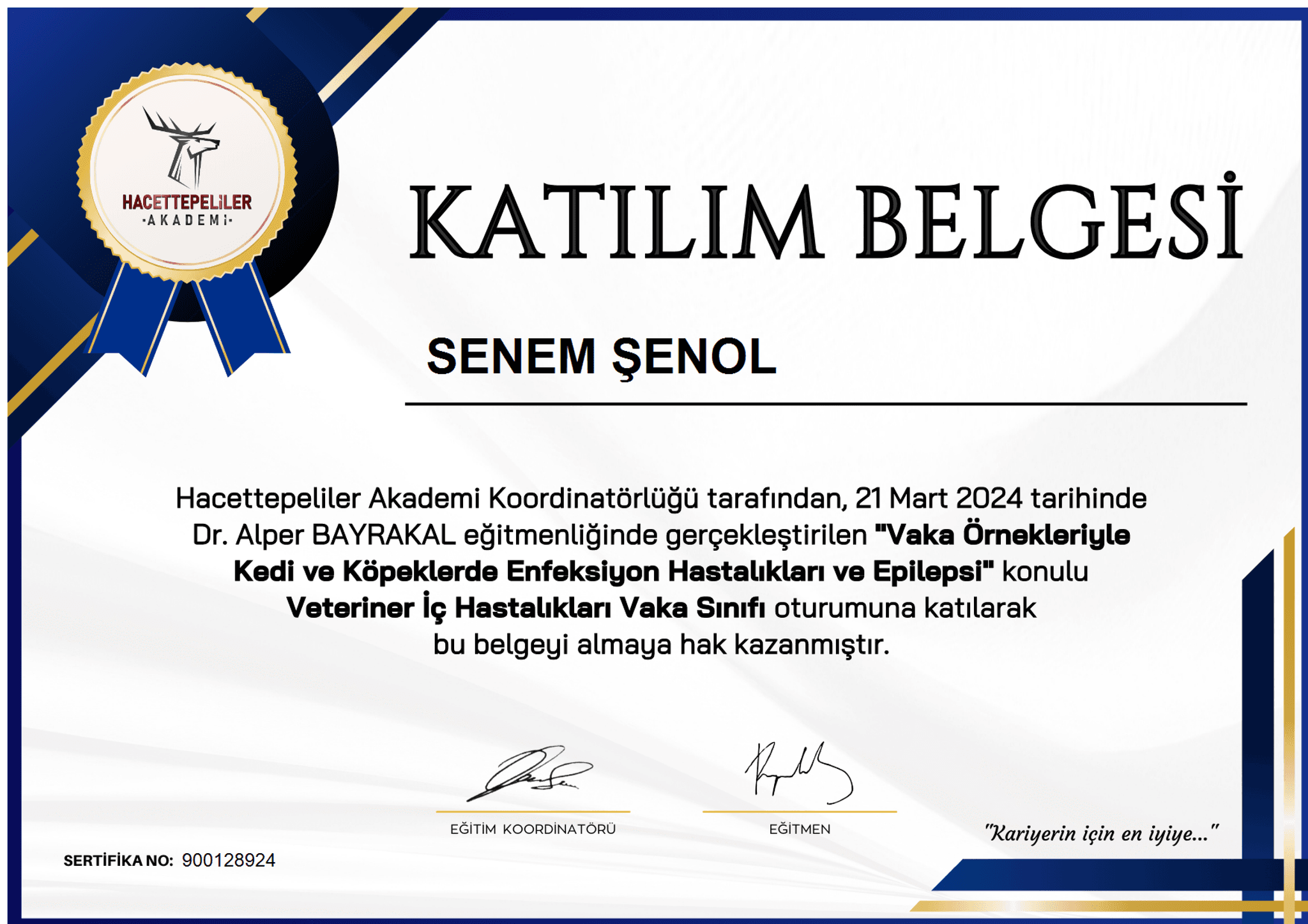 Senem Şenol - Sertifika 28