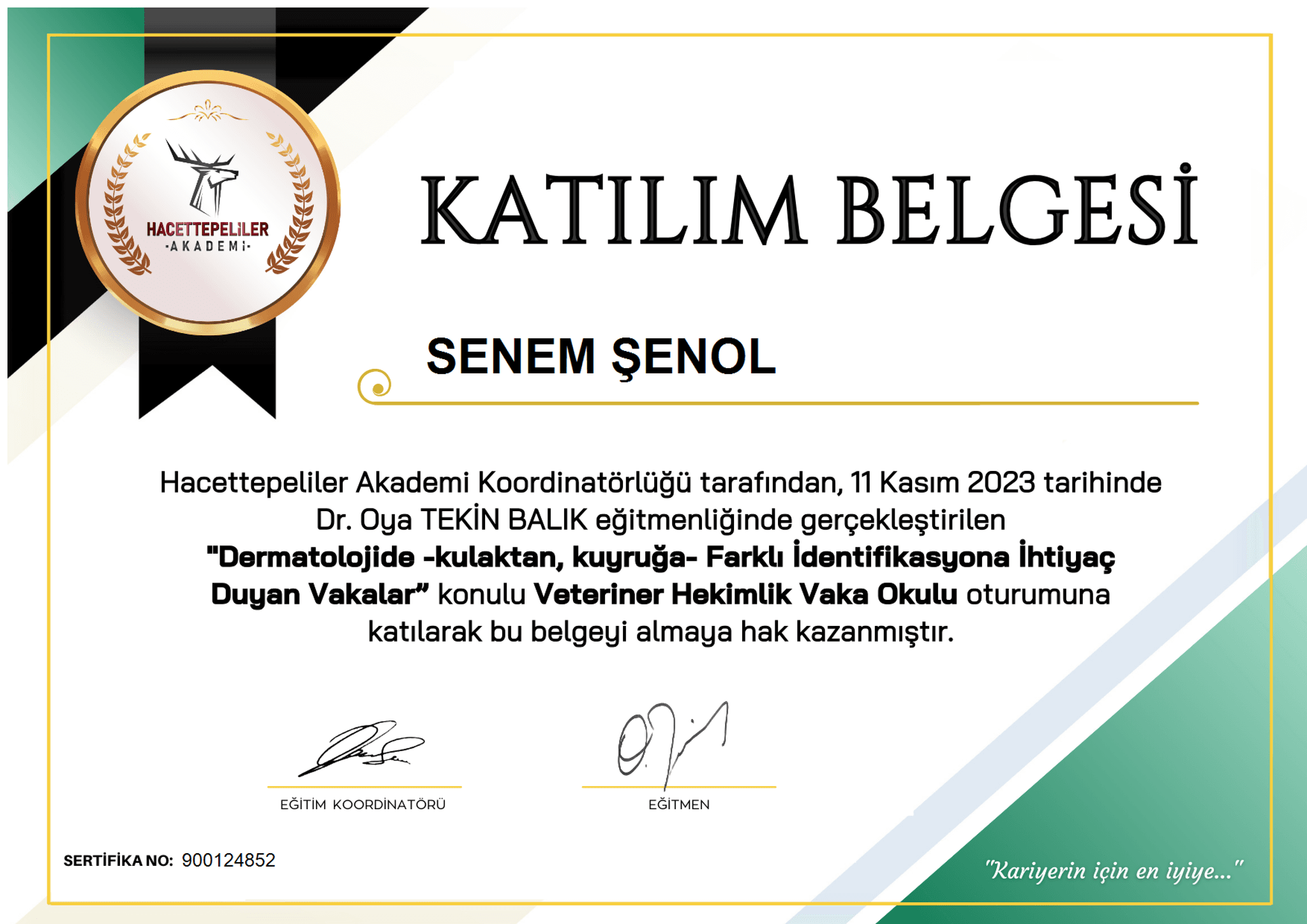 Senem Şenol - Sertifika 22