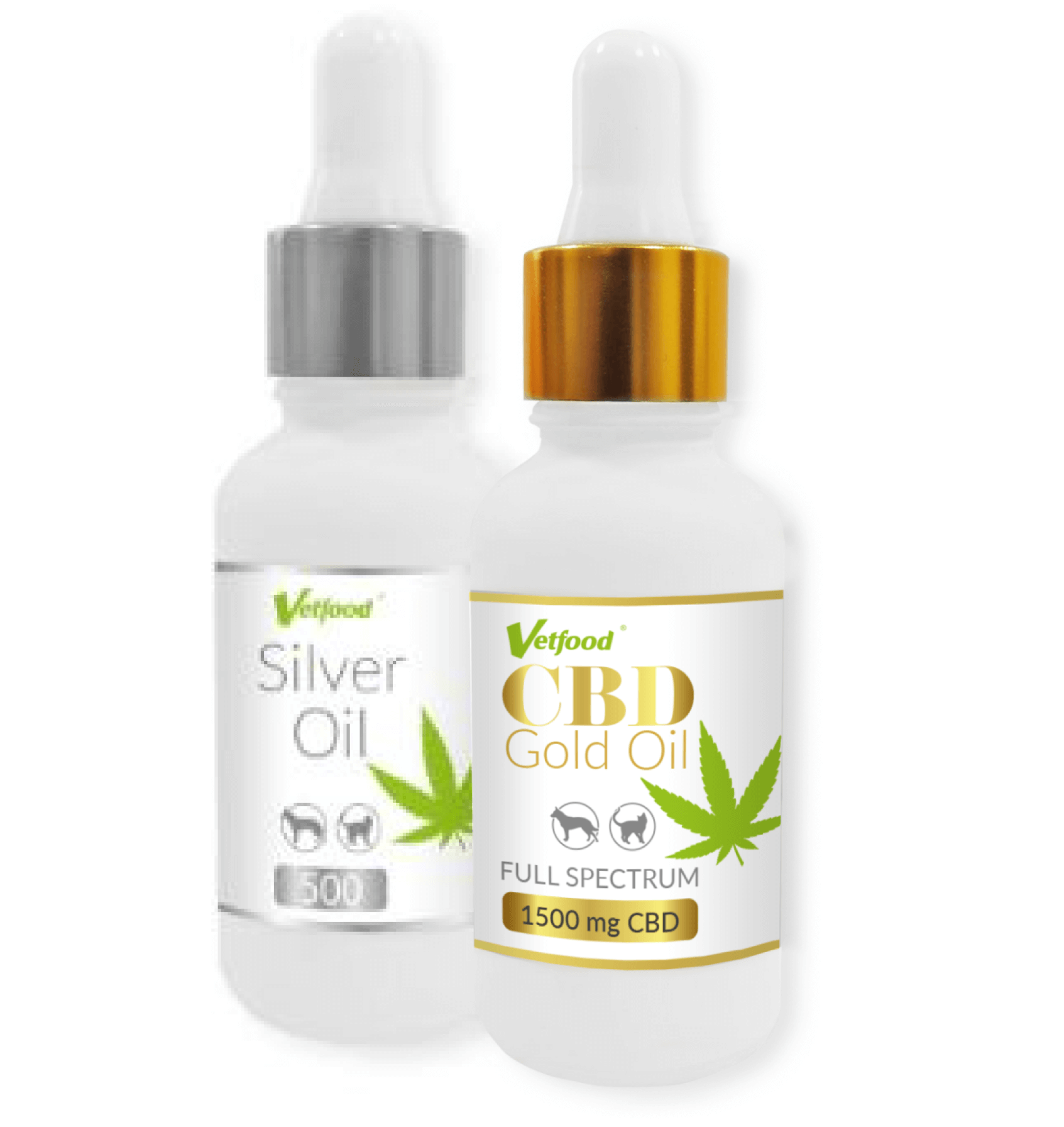 CBD Gold Oil 500 mg & 1500 mg Silver Oil 500gr