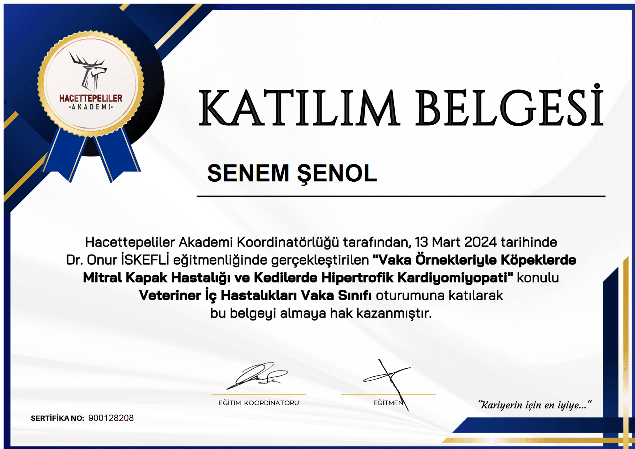 Senem Şenol - Sertifika 26