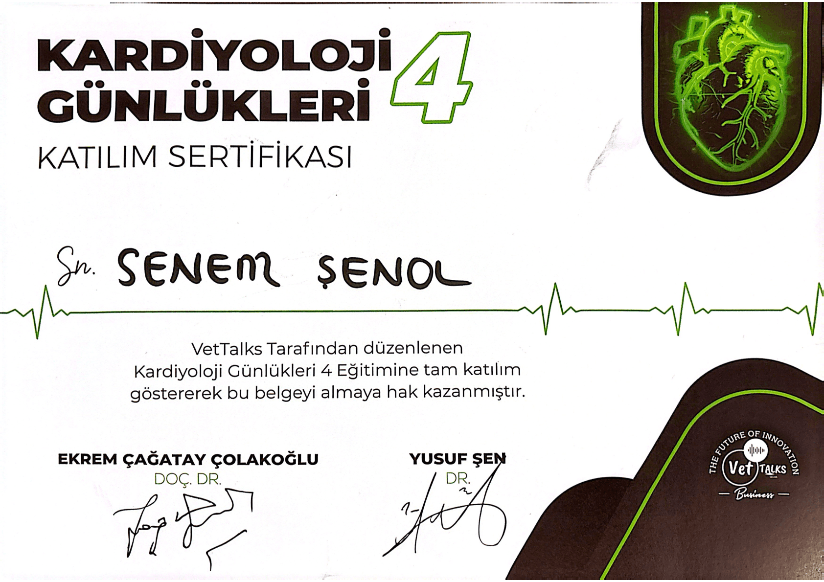 Senem Şenol - Sertifika 14